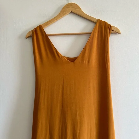 Pink Filosofy Orange/Yellow Paltrow Wide-Leg Jumpsuit size Small EUC - Picture 9 of 10